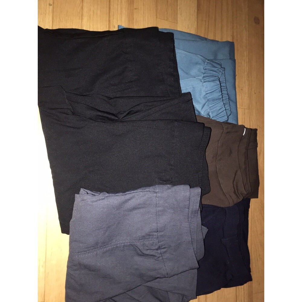 Women Pull On Pants Lot of 6 Pairs - Size 10p Mixed Brands